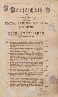 Novum Corpus Constitutionum Prussico-Brandenburgensium Praecipue Marchicarum, Oder Neue Sammlung Konigl. Preussl. und Churfurstl. Brandenburgischer, sonderlich in der Chur- und Marck-Brandenburg, wie auch andern Provintzien, publicirten und ergangenen Ordnungen, Edicten, Mandaten, Rescripten. Bd.5, Von 1771, 1772, 1773, 1774 und 1775. Vol.2, Jahre 1773.