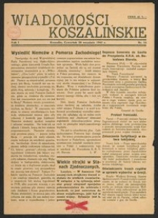 Wiadomości Koszalińskie. Nr 16/1945