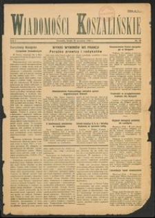 Wiadomości Koszalińskie. Nr 20/1945