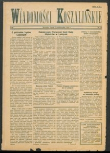Wiadomości Koszalińskie. Nr 26/1945