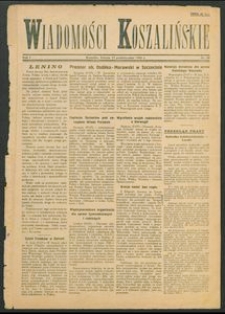 Wiadomości Koszalińskie. Nr 29/1945