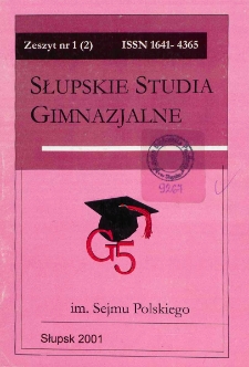 Słupskie Studia Gimnazjalne, nr 1 (2)