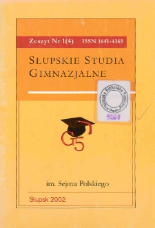 Słupskie Studia Gimnazjalne, nr 1 (4)