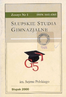 Słupskie Studia Gimnazjalne, nr 1