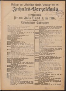 Kreisblatt für den Kreis Bublitz 1908