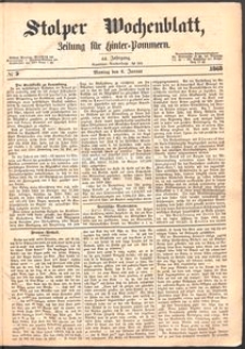 Stolper Wochenblatt. Zeitung für Hinterpommern № 3