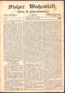 Stolper Wochenblatt. Zeitung für Hinterpommern № 4