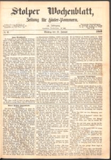 Stolper Wochenblatt. Zeitung f&uuml;r Hinterpommern № 6