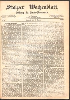 Stolper Wochenblatt. Zeitung für Hinterpommern № 7