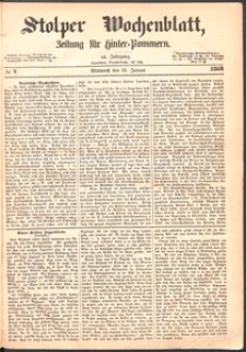 Stolper Wochenblatt. Zeitung f&uuml;r Hinterpommern № 7