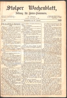 Stolper Wochenblatt. Zeitung f&uuml;r Hinterpommern № 11