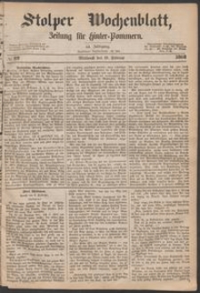 Stolper Wochenblatt. Zeitung für Hinterpommern № 22