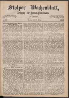 Stolper Wochenblatt. Zeitung für Hinterpommern № 33