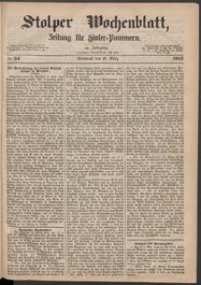 Stolper Wochenblatt. Zeitung f&uuml;r Hinterpommern № 34