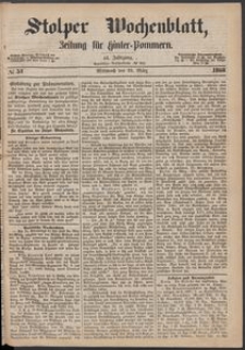 Stolper Wochenblatt. Zeitung f&uuml;r Hinterpommern № 37