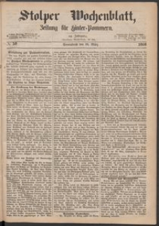Stolper Wochenblatt. Zeitung f&uuml;r Hinterpommern № 38