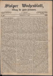 Stolper Wochenblatt. Zeitung für Hinterpommern № 40