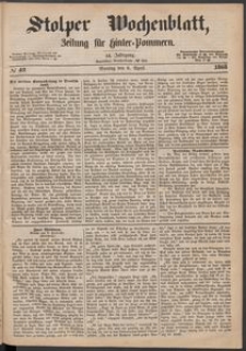 Stolper Wochenblatt. Zeitung für Hinterpommern № 42