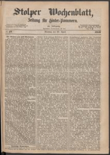 Stolper Wochenblatt. Zeitung für Hinterpommern № 47