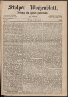 Stolper Wochenblatt. Zeitung f&uuml;r Hinterpommern № 47