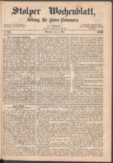Stolper Wochenblatt. Zeitung für Hinterpommern № 53