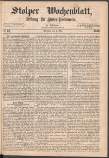 Stolper Wochenblatt. Zeitung f&uuml;r Hinterpommern № 53