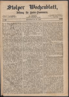 Stolper Wochenblatt. Zeitung f&uuml;r Hinterpommern № 69