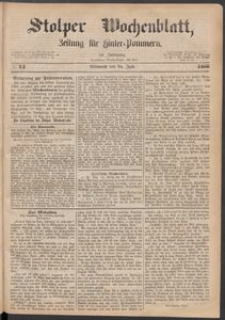 Stolper Wochenblatt. Zeitung f&uuml;r Hinterpommern № 74