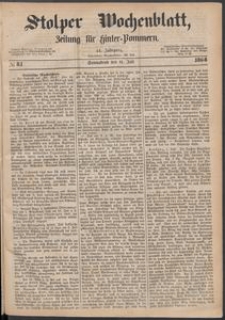 Stolper Wochenblatt. Zeitung für Hinterpommern № 81