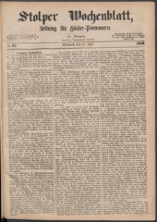 Stolper Wochenblatt. Zeitung für Hinterpommern № 83