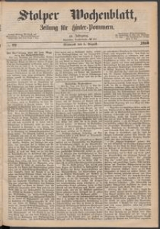 Stolper Wochenblatt. Zeitung für Hinterpommern № 92