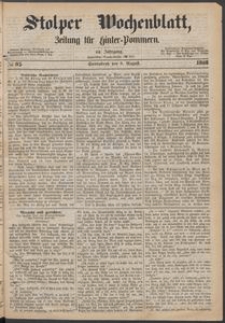 Stolper Wochenblatt. Zeitung f&uuml;r Hinterpommern № 93