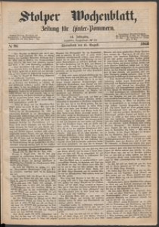 Stolper Wochenblatt. Zeitung für Hinterpommern № 96