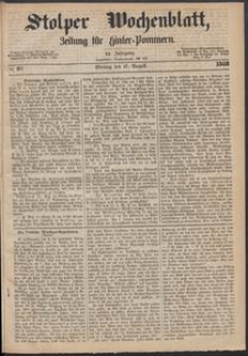 Stolper Wochenblatt. Zeitung für Hinterpommern № 97