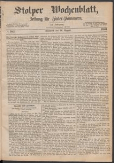 Stolper Wochenblatt. Zeitung f&uuml;r Hinterpommern № 101