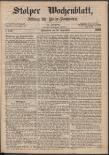 Stolper Wochenblatt. Zeitung f&uuml;r Hinterpommern № 114