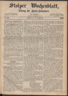 Stolper Wochenblatt. Zeitung für Hinterpommern № 115