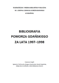 Bibliografia Pomorza Gdańskiego za lata 1997-1998