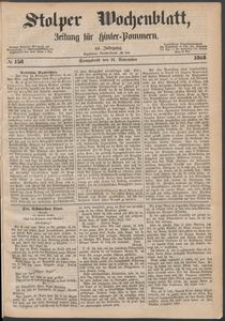 Stolper Wochenblatt. Zeitung f&uuml;r Hinterpommern № 138
