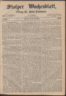 Stolper Wochenblatt. Zeitung f&uuml;r Hinterpommern № 139