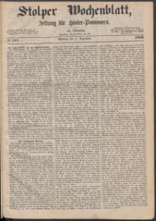Stolper Wochenblatt. Zeitung f&uuml;r Hinterpommern № 145