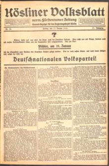 Kösliner Volksblatt [1919] Nr. 14