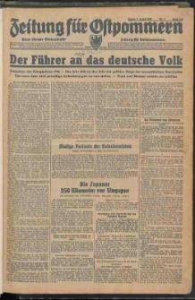 Zeitung f&uuml;r Ostpommern Nr. 1
