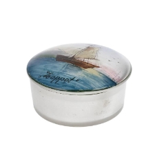 Puzderko szklane z nakrywką