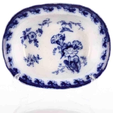 Para głębokich misek z dekoracją kwiatową