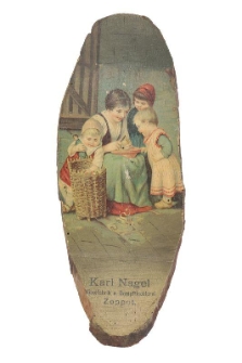 Tablica reklamowa firmy &laquo;Karl Nagel M&ouml;belstfabrik u. Dampftischlerei Zoppot&raquo;
