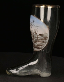 Kufel szklany w kształcie buta «Gruss aus Zoppot»