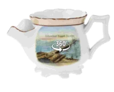 Dzbanuszek porcelanowy z widokiem molo