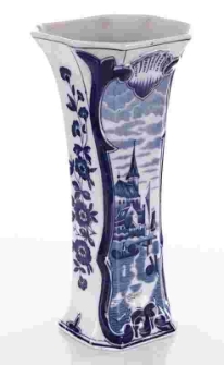 Wazon czworokątny z zestawu z Delft