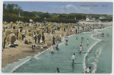 Poczt&oacute;wka kolorowa &bdquo;Ostseebad Zoppot. Strand&rdquo;